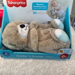 Mattel Fisher-Price Snuggle Otter - Brown and Blue
